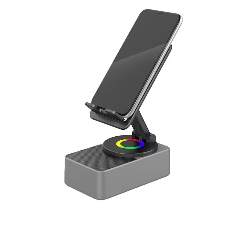 Induction phone holder audio with Bluetooth speakers
